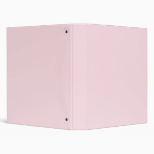 Piggy Pink Solid Color 3 Ring Binder