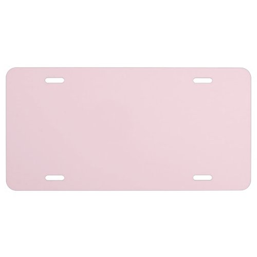 Piggy Pink Solid Color License Plate