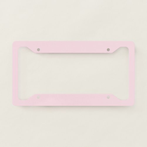 Piggy Pink Solid Color License Plate Frame
