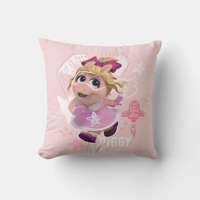 Piggy - Queen of the Playroom Throw Pillow (Front)