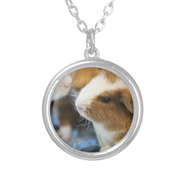Piggy Silver Plated Necklace (Front)