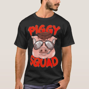 Piggy Squad Cute Pig Farmer Animal Lovers Funny F T-Shirt