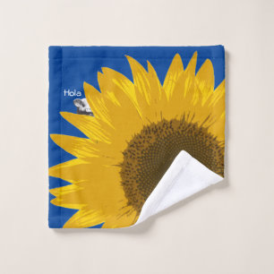 Piggy Sunflower Wash Cloth