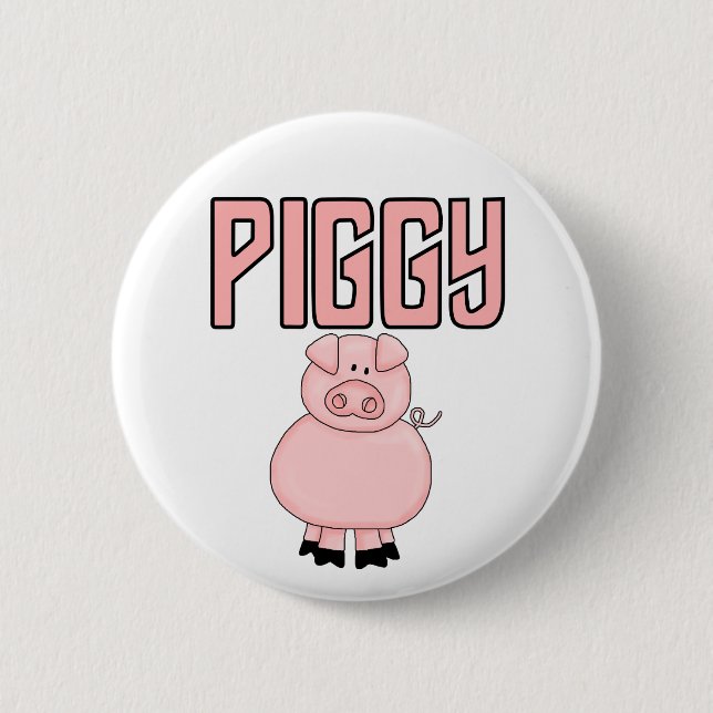 Piggy T-shirts and Gifts Button (Front)