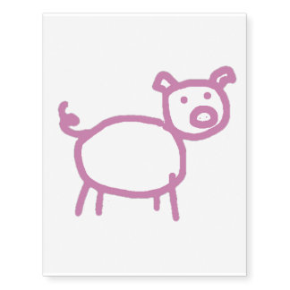 Piggy Temporary Tattoos