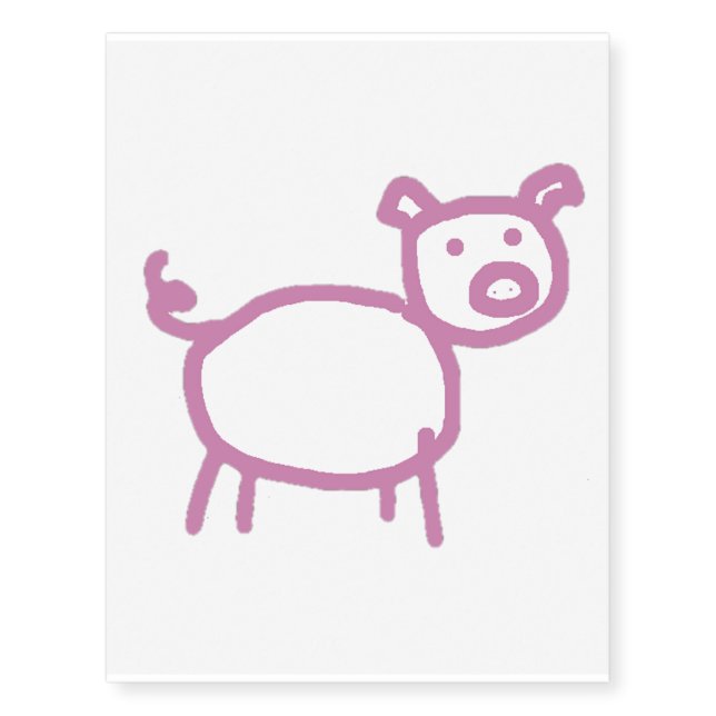 Piggy Temporary Tattoos (Front)