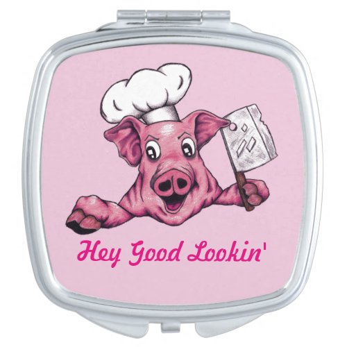 Piggy The Hamicidal Maniac Fun Good Lookin Pig Art Vanity Mirror