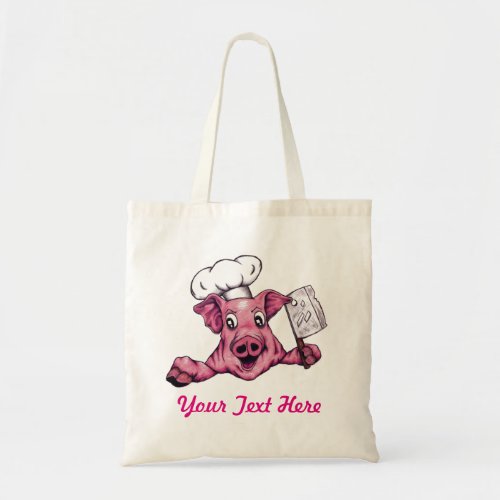 Piggy The Hamicidal Maniac Funny Cute Original Art Tote Bag