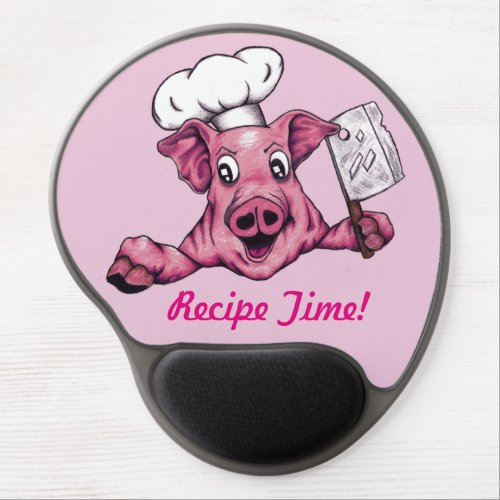 Piggy The Hamicidal Maniac Funny Pig Original Art Gel Mouse Pad