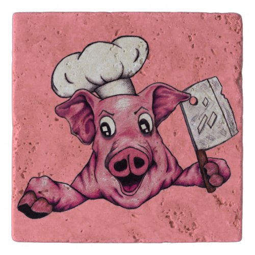 Piggy The Hamicidal Maniac Original Art Trivet