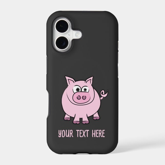 Piggy Throw  Iphone Case (Back)