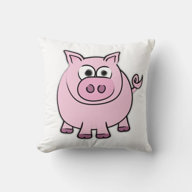 Piggy Throw Pillow (Front)