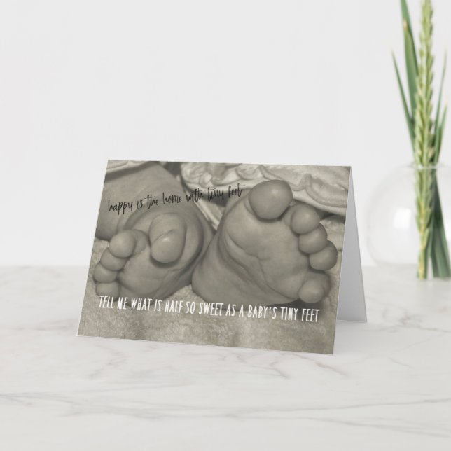 PIGGY TOES Greeting Card (Front)
