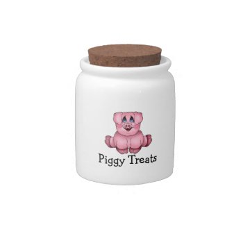Piggy Treats Jar by ThePigPen at Zazzle