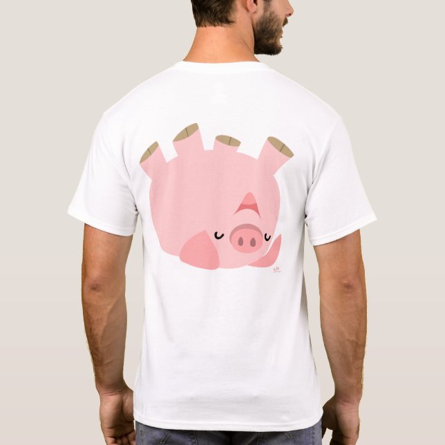 Piggy's having fun T-shirt (design on back) (Back)