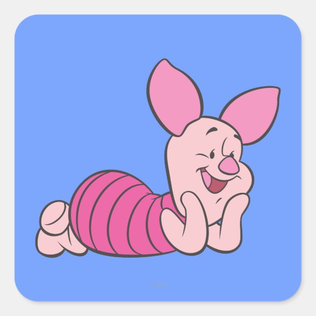 Piglet 8 square sticker (Front)