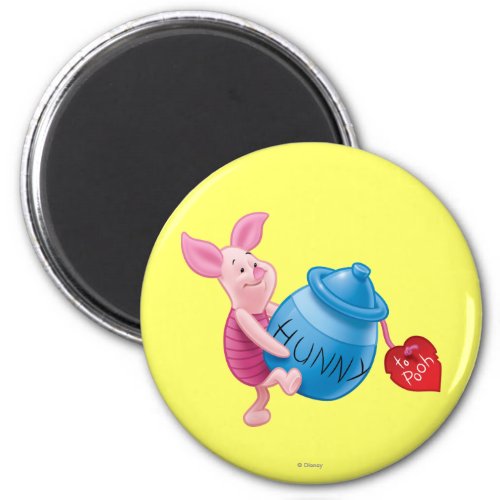 Piglet and Hunny Pot Magnet