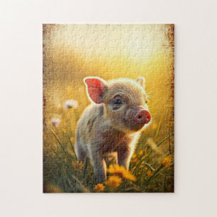 Piglet at sunset jigsaw puzzle