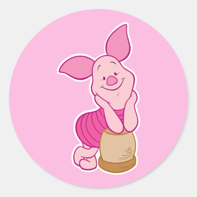 Piglet Classic Round Sticker (Front)