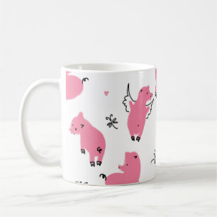 Piglet Fantasy: Whimsical Seamless Design. Coffee Mug