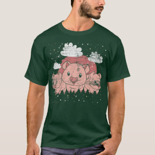 Piglet Farm Animal Farmer Pig Lover Farming Cute P T-Shirt