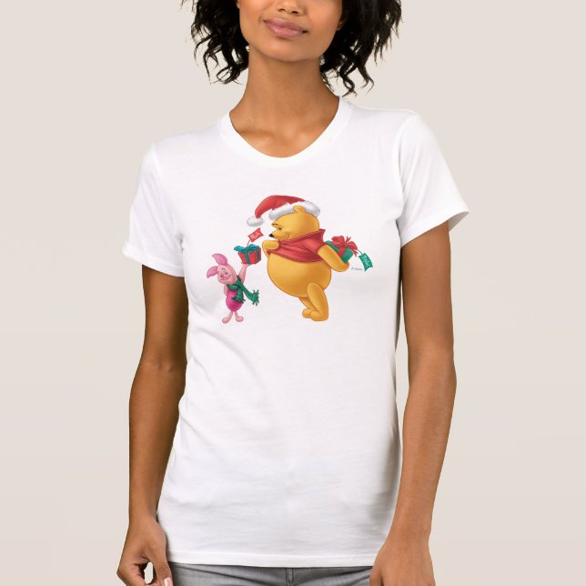 Piglet Gifting Pooh T-Shirt (Front)