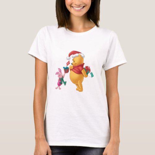 Piglet Gifting Pooh T_Shirt