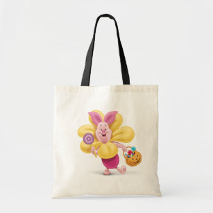 Piglet in Flower Costume Tote Bag