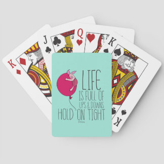 Piglet | Life is Full of Ups & Downs Playing Cards