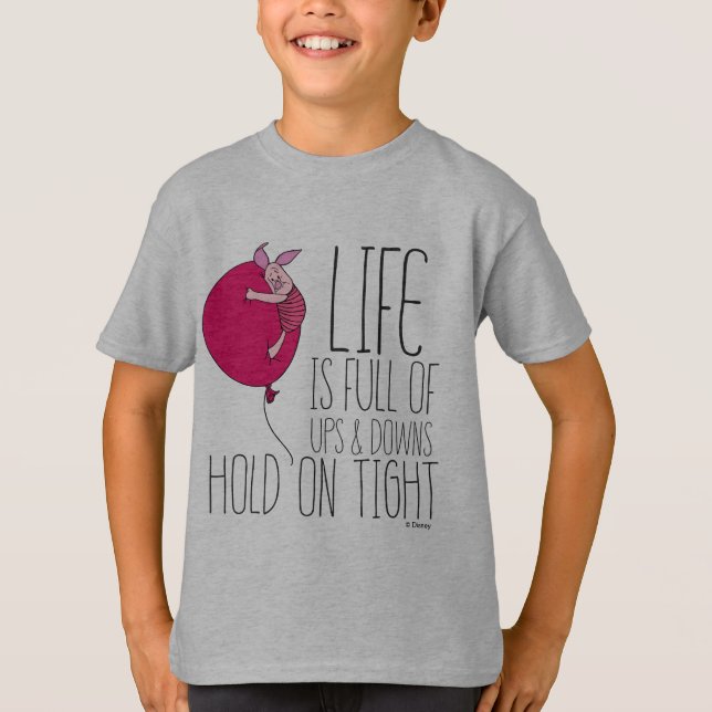 Piglet | Life is Full of Ups & Downs T-Shirt (Front)