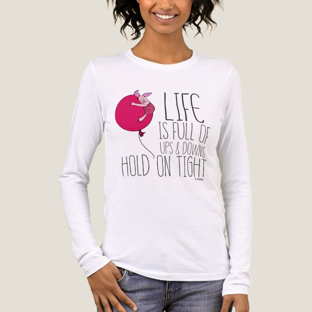 Piglet | Life is Full of Ups & Downs Tri-Blend Shirt (Front)
