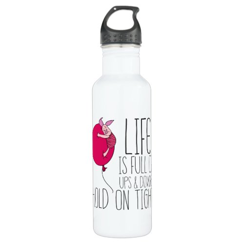 Piglet  Life is Full of Ups  Downs Water Bottle