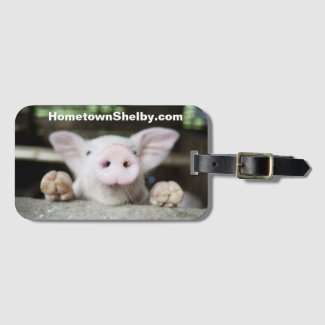 Piglet Luggage Tag