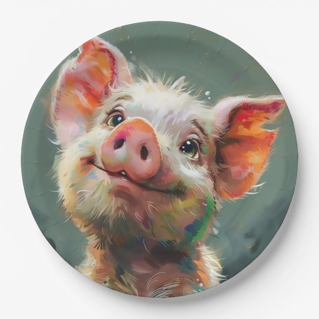 Piglet  paper plates (Front)