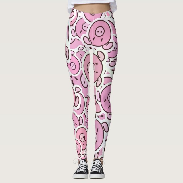 Piglet Pattern legging (Front)