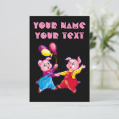 piglet pink cheerful (Standing Front)