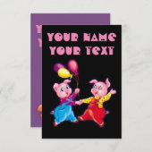 piglet pink cheerful (Front/Back)