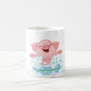 Piglet Taking A Bath Mug