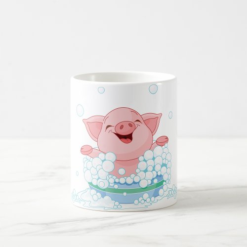 Piglet Taking A Bath Mug