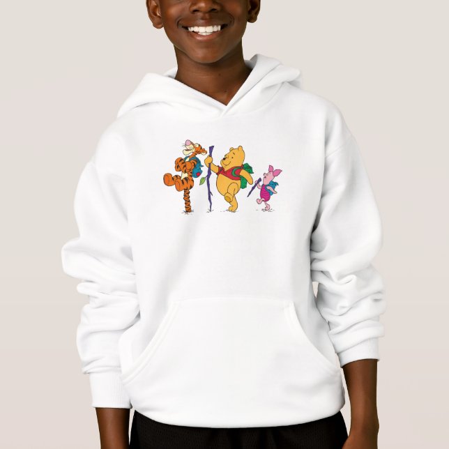 Piglet, Tigger, and Winnie the Pooh Hiking Hoodie (Front)