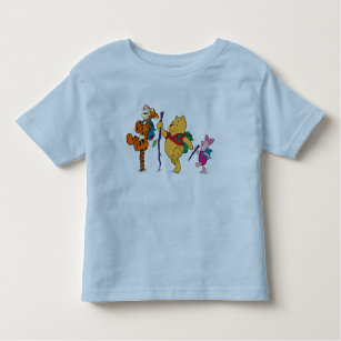 Piglet, Tigger, and Winnie the Pooh Hiking Toddler T-shirt