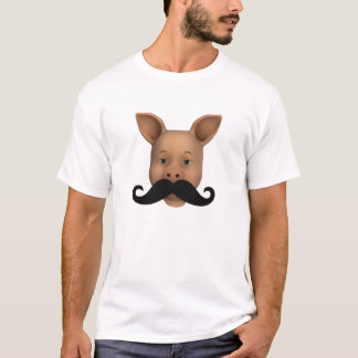 Piglet With Mustache T-Shirt