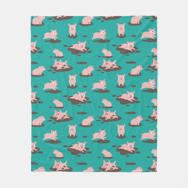 Piglets Fleece Blanket (Front)