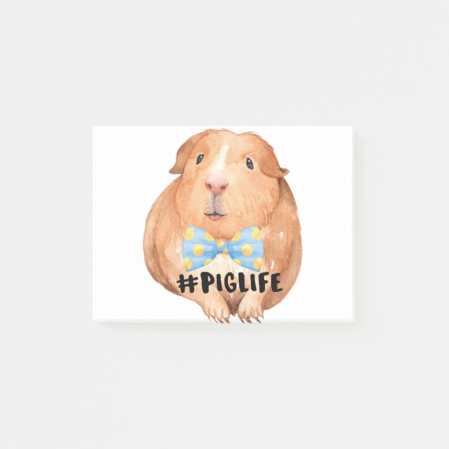 #piglife Guinea Pig Post-it Notes (Front)