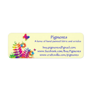Pigments-Return address/product labels -customize