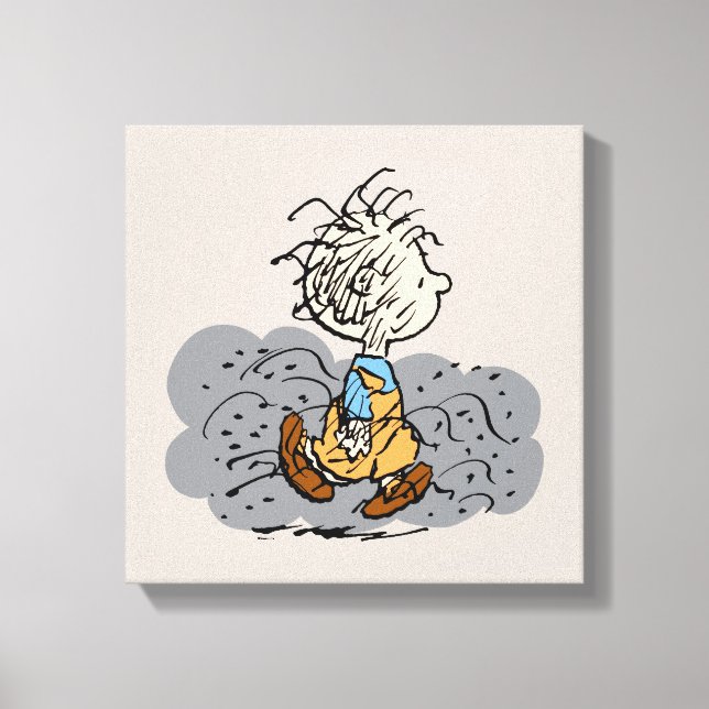 Pigpen Walking Cloud Canvas Print (Front)