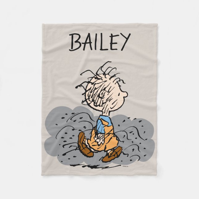 Pigpen Walking Cloud Fleece Blanket (Front)
