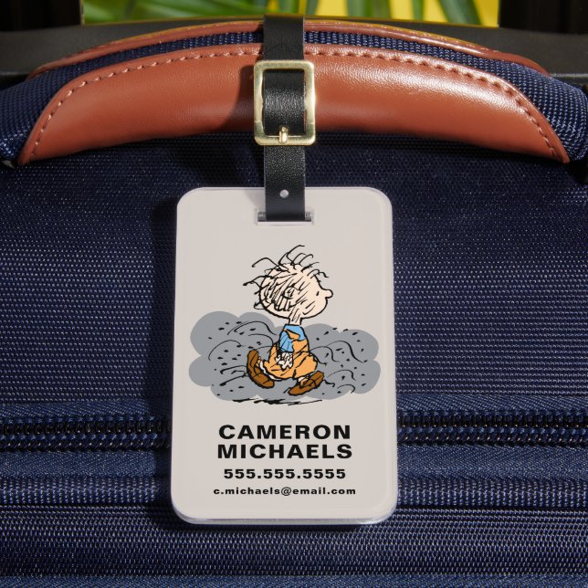 Pigpen Walking Cloud Luggage Tag (Front Insitu 2)