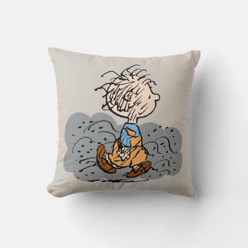 Pigpen Walking Cloud Throw Pillow