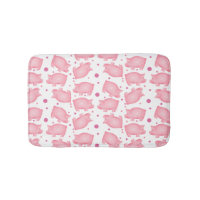 Pigs And Polka Dots Bath Mat